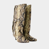 Bottes Aj1508 - Toga Pulla - Cuir - Imprimé Serpent