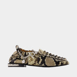 Mocassins Aj1515 - Toga Pulla - Cuir - Imprimé Serpent