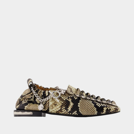 Mocassins Aj1515 - Toga Pulla - Cuir - Imprimé Serpent