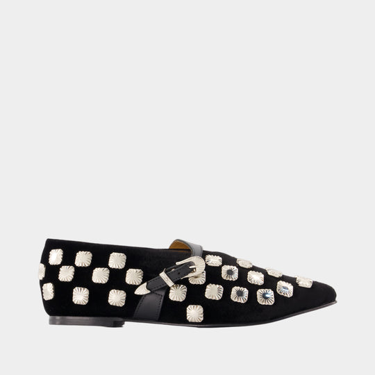 Ballerines Aj1516 - Toga Pulla - Cuir - Noir