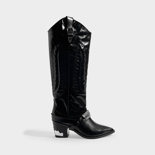 Bottes Aj721 - Toga Pulla - Cuir - Noir