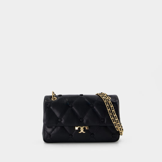 Sac Porté Épaule Bunny Knot Small - Tory Burch - Cuir - Noir