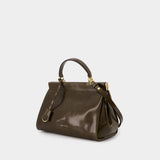 Sac À Main Sloane Frame - Victoria Beckham - Cuir - Kaki