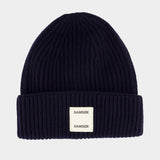 Bonnet Samsoe W - Samsoe Samsoe - Laine - Bleu