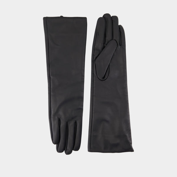 Gants Sapolette - Samsoe Samsoe - Cuir - Noir