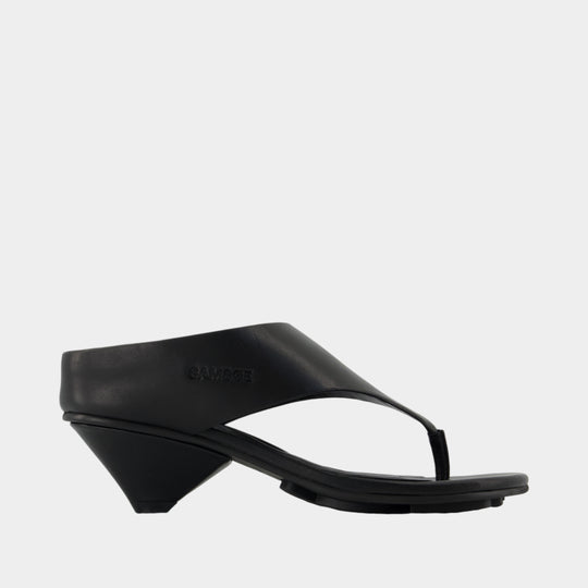 Sandales Sadagmar Wedge 16108 - SAMSØE SAMSØE - Cuir - Noir
