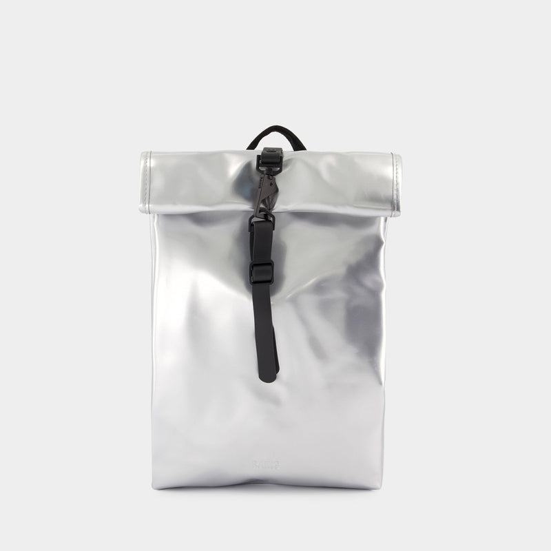 Sac À Dos Rolltop Rucksack Mini W3 - RAINS - Synthétique - Miroir