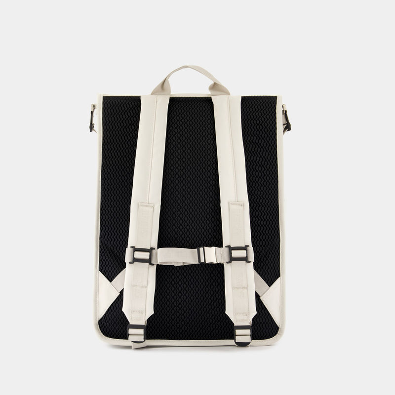 Sac À Dos Trail Cord Rolltop W3 - RAINS - Synthétique - Blanc