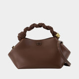 Sac À Bandoulière Bou Small - Ganni - Cuir - Marron