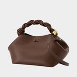 Sac À Bandoulière Bou Small - Ganni - Cuir - Marron