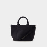 Cabas Small Easy Shopper - Ganni - Coton - Noir