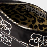 Pochette Butterfly Small - Ganni - Synthétique - Noir