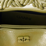 Sac À Bandoulière Ganni Bou Small Patent - Ganni - Cuir - Vert