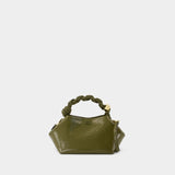 Sac À Bandoulière Ganni Bou Small Patent - Ganni - Cuir - Vert