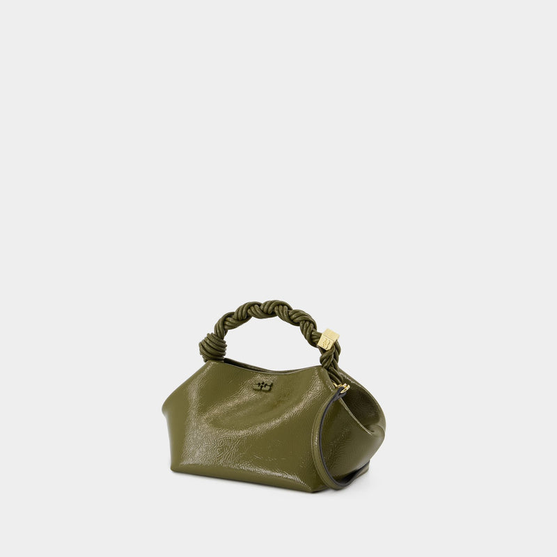 Sac À Bandoulière Ganni Bou Small Patent - Ganni - Cuir - Vert