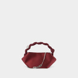 Sac À Bandoulière Ganni Bou Mini Soir - Ganni - Polyester - Rouge