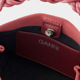 Sac À Bandoulière Ganni Bou Mini Soir - Ganni - Polyester - Rouge