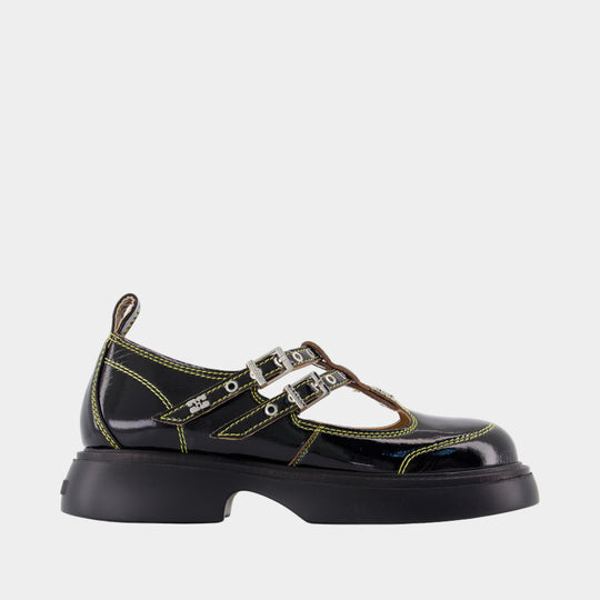 Mary Jane Everyday Butterfly - Ganni - Synthétique - Noir