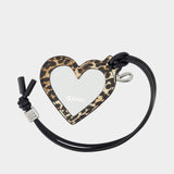 Porte-Clé Bou Heart - Ganni - Cuir - Imprimé