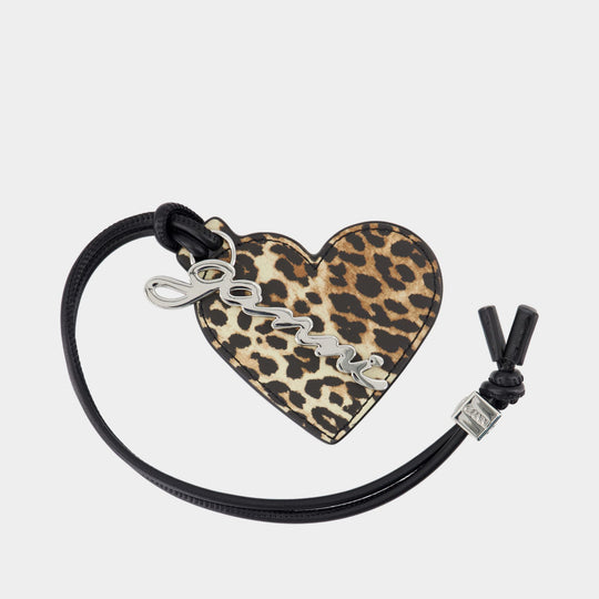 Porte-Clé Bou Heart - Ganni - Cuir - Imprimé