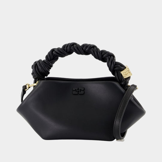 Sac À Bandoulière Bou Mini - Ganni - Cuir - Noir
