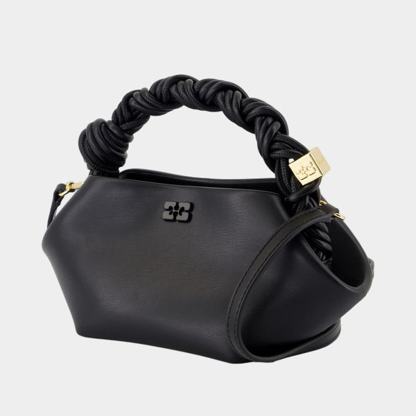 Sac À Bandoulière Bou Mini - Ganni - Cuir - Noir