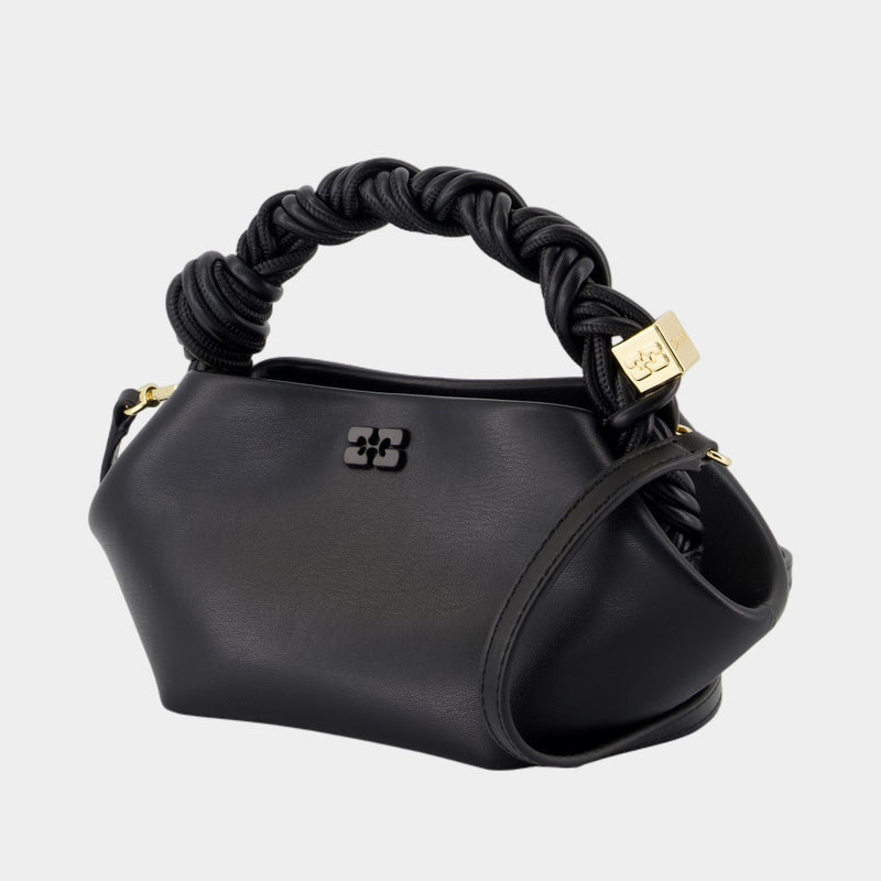 Sac À Bandoulière Bou Mini - Ganni - Cuir - Noir