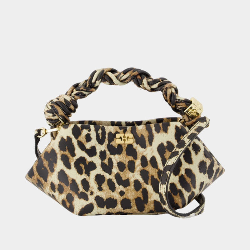 Sac À Bandoulière Bou Mini - Ganni - Cuir - Imprimé