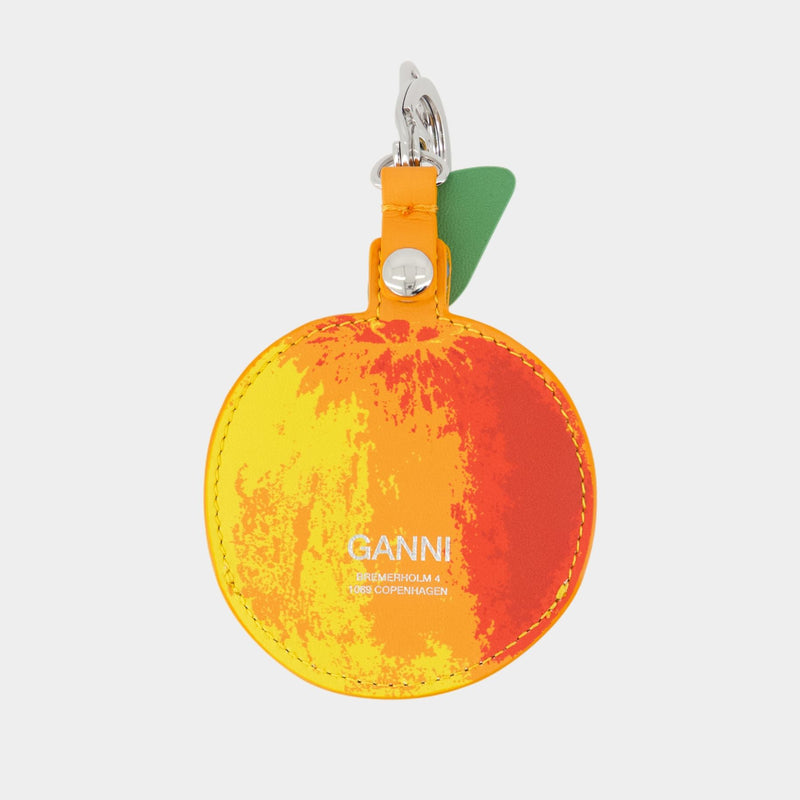 Porte-Monnaie Apple - Ganni - Cuir - Orange