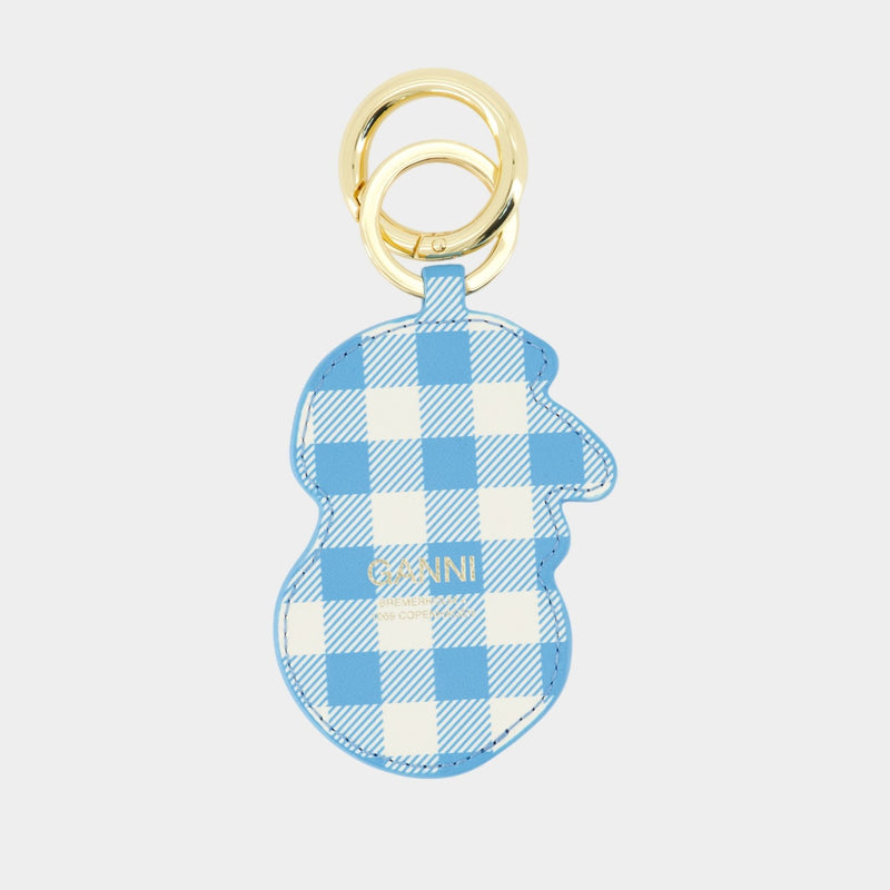 Porte-Clé Apple - Ganni - Cuir - Bleu