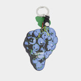 Porte-Monnaie Grape - Ganni - Cuir - Bleu