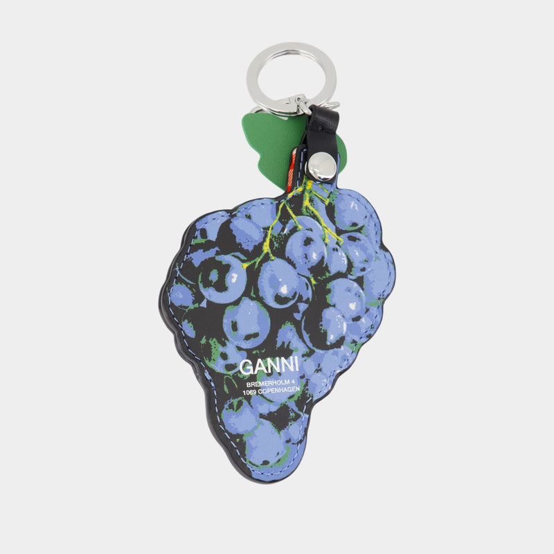 Porte-Monnaie Grape - Ganni - Cuir - Bleu