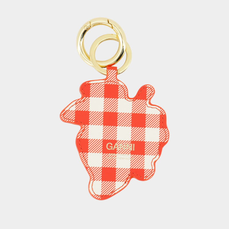 Porte-Clé Grape - Ganni - Cuir - Rouge