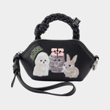 Porte-Clé Bou Nano Animals - Ganni - Cuir - Noir