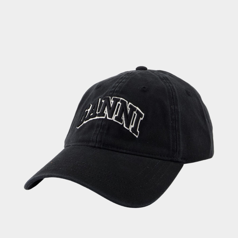 Casquette Emb - Ganni - Coton - Noir