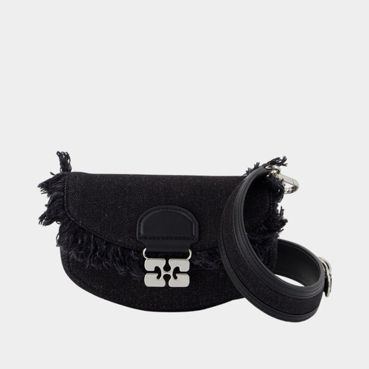 Wallet On Chain Apo G - Ganni - Coton - Noir