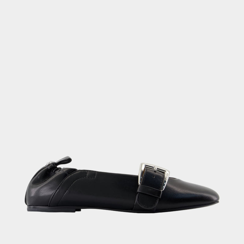 Ballerines Butterfly - Ganni - Synthétique - Noir