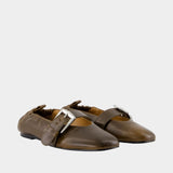 Ballerines Butterfly - Ganni - Synthétique - Vert