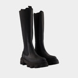 Bottes Chelsea - Ganni - Cuir - Noir