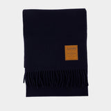 Écharpe Double Face Solid - Ganni - Laine - Noir