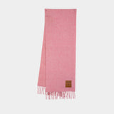 Écharpe Double Face Solid - Ganni - Laine - Rose