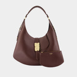 Sac Porté Épaule Kat Large - Ganni - Synthétique - Marron