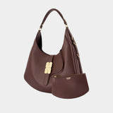 Sac Porté Épaule Kat Large - Ganni - Synthétique - Marron