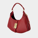 Sac Porté Épaule Kat Small - Ganni - Cuir - Rouge