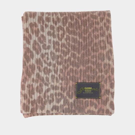 Écharpe Graphic - Ganni - Laine - Marron