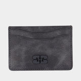 Porte-Carte Vintage - Ganni - Cuir - Gris