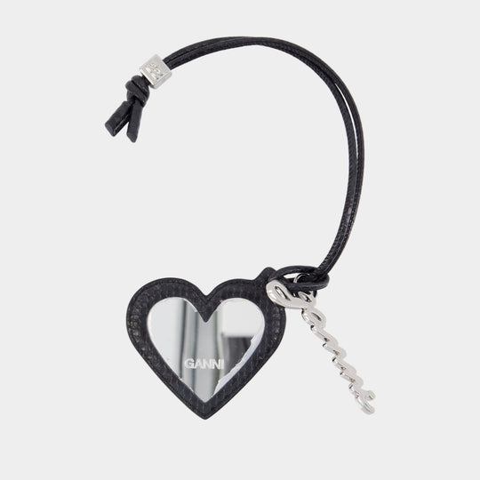 Miroir Bou Heart Snake - Ganni - Synthétique - Noir