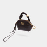 Sac À Main  Bou Nano Croco - Ganni - Synthétique - Marron