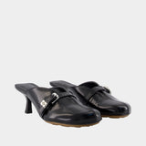 Sandales Sue Heeled - Ganni - Cuir - Noir