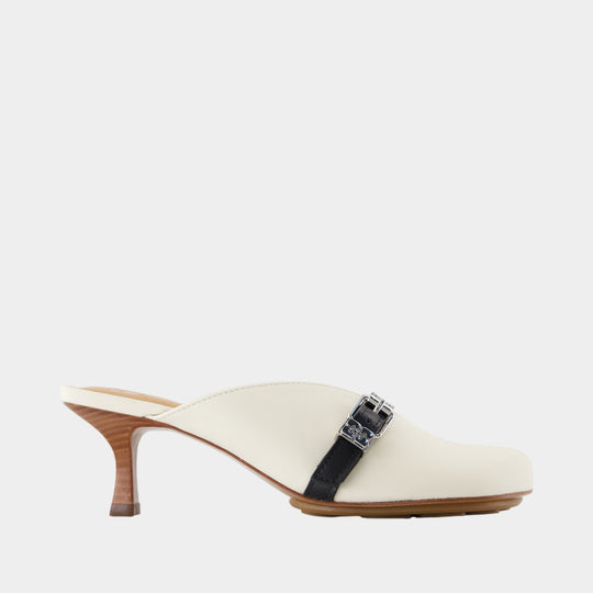 Sandales Sue Heeled - Ganni - Cuir - Blanc